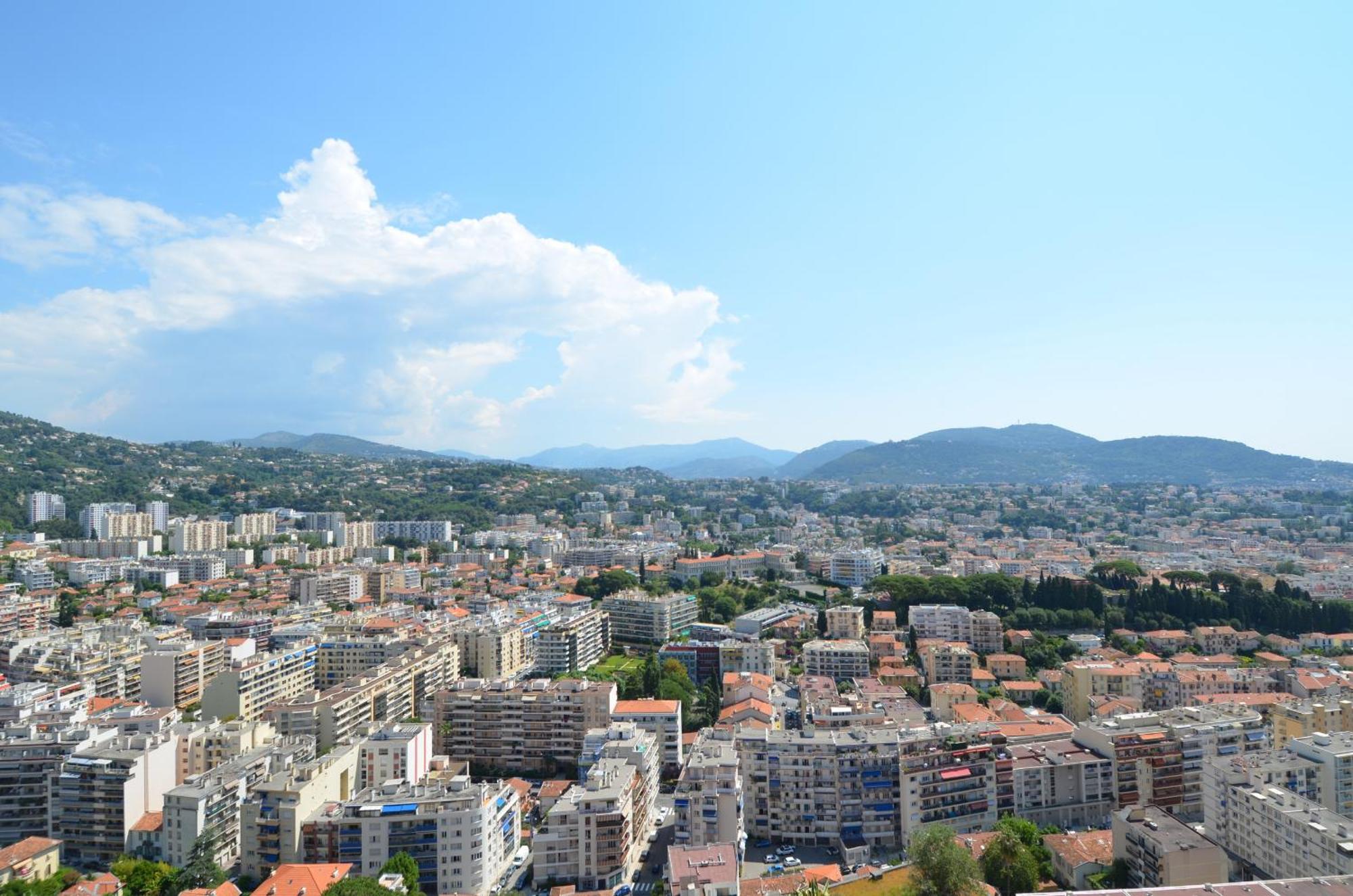 Appartement vue panoramique avec piscine pour 6 personnes à Nice quartier Pessicart Exterior foto