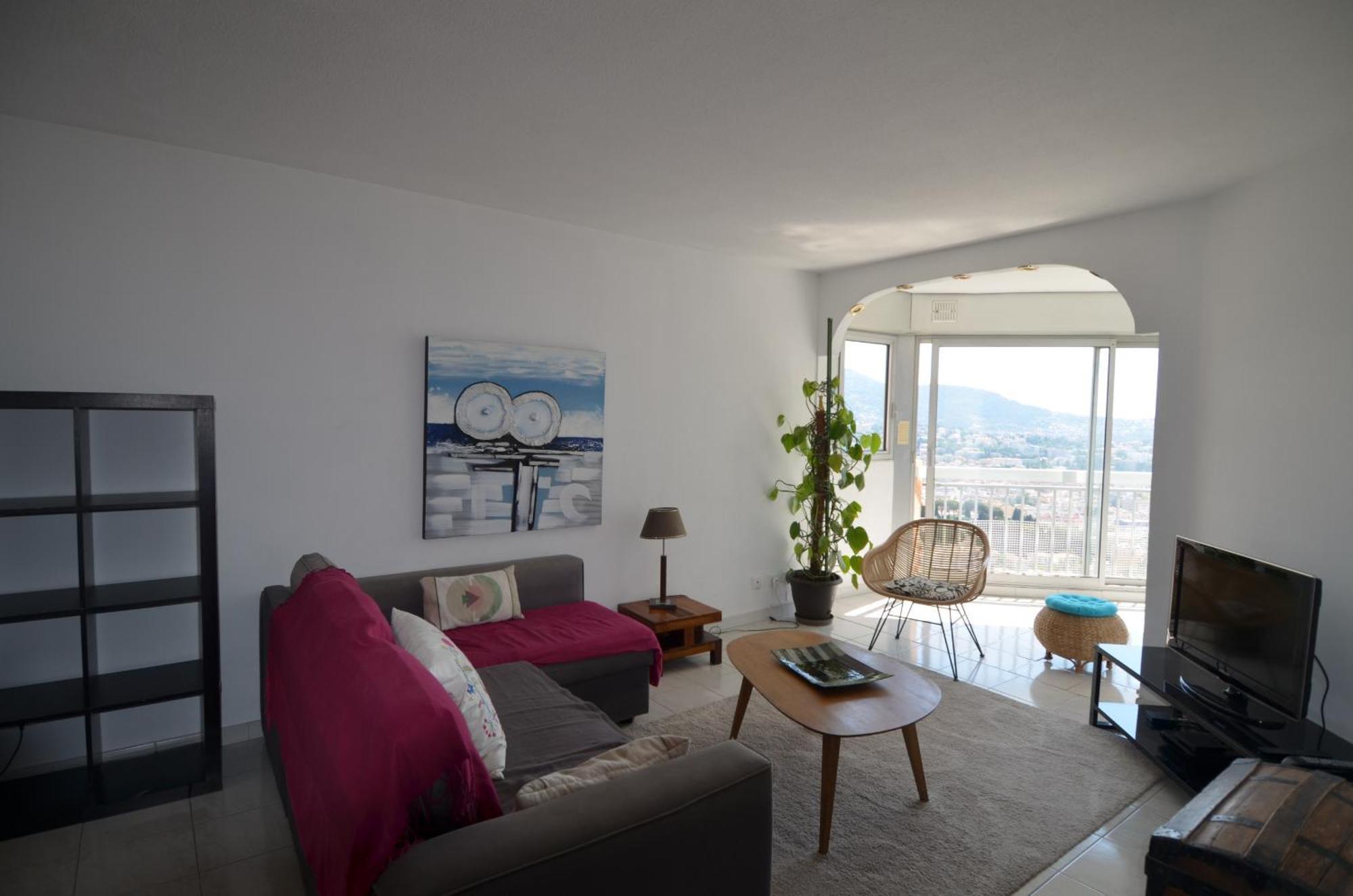 Appartement vue panoramique avec piscine pour 6 personnes à Nice quartier Pessicart Exterior foto