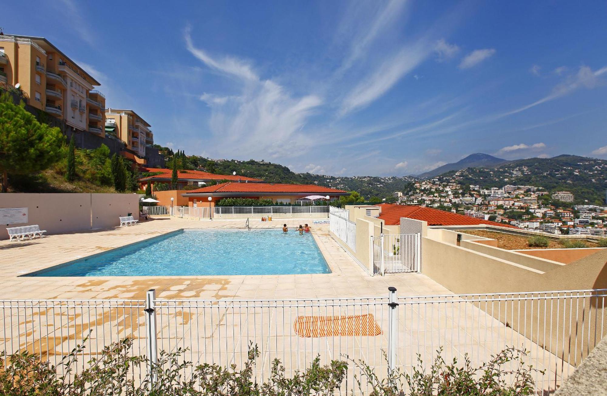 Appartement vue panoramique avec piscine pour 6 personnes à Nice quartier Pessicart Exterior foto